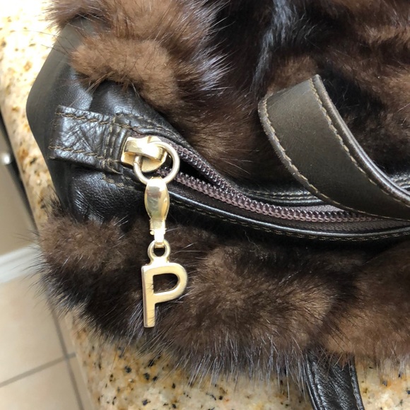 Preston & York mink and leather handbag - Picture 2 of 7